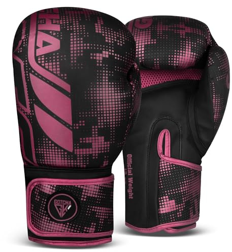 Boxing Gloves for Men & Women, Synthetic Leather, Training & Sparring