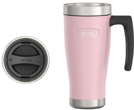 THERMOS ICON SERIES, Stainless Steel Mug, Sunset Pink, 16 oz