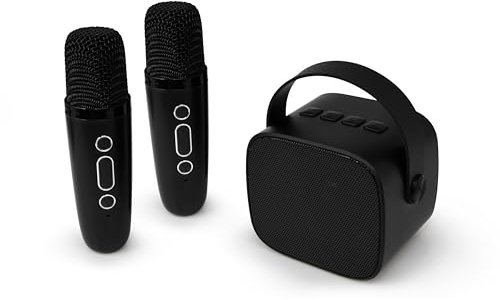 Bigben Party Portable Bluetooth Karaoke Set with 2 Mics - Black