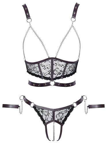 Cottelli Bondage Ouvert Set, Schwarz, XL