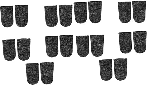 HOMSFOU 20stücke Atmungsaktive Fingerüberzüge Für Gaming Controller Touchscreen Fingerhüllen Schwarz Elastische Reaktionsschnelle Finger Sleeves Für Optimales Spielerlebnis