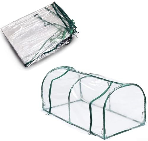 HEBEOT Gewächshaus-Ersatzabdeckung, verzinkte Beschichtung für Hochbeet mit Abdeckung, bietet ausreichend Platz für den Anbau von Gemüse im Freien (1,2 m x 0,6 m x 0,48 m)