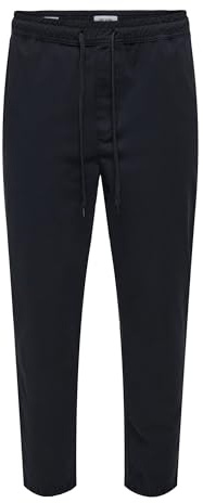 ONLY & SONS Herren Onslinus Taper 0183 Pant Noos, Dunkles Marineblau, XL EU