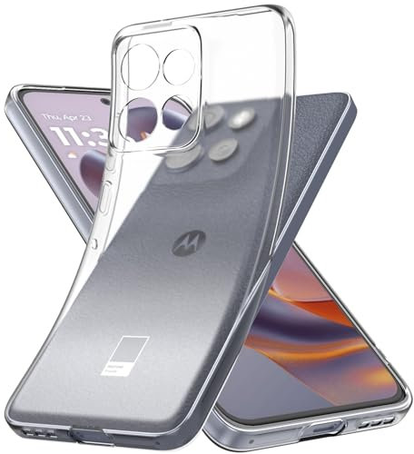 YESARMOR Trasparente Cover Silicone Morbido Custodia - per Motorola Edge 50 Neo, Anti Ingiallimento, Silicone morbido TPU, Custodia dal Assorbimento degli Urti
