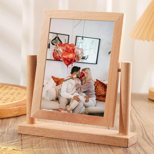 Stfery Photo Frame 18x13 Holz Photo Frame für Kinderzeichnungen, Tischplatte, Vertikal
