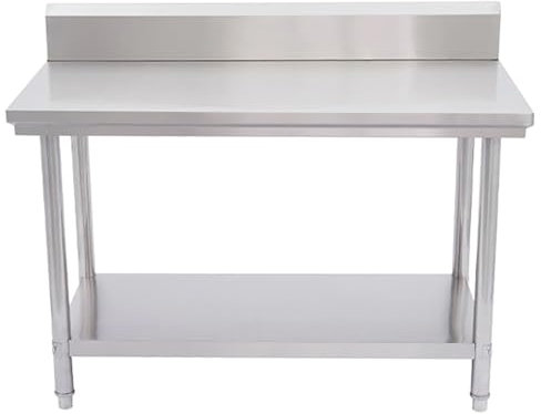 Edelstahl-Geräteständer, Grilltisch Mit Unterregal, Edelstahl-Vorbereitungstisch, Regal, Tische Für Den Außenbereich, Tischgestell Für Waschküchen, Für Gewerbliche Restaurantküchen(120*60cm/47.2*23.6i