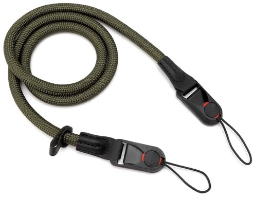 DAWRIS Kamera Gurt,Kamera Tragegurt,System Kamera Strap,kameragurt seil,Kletterseils Tragegurt Kamera für SLR DSLR Digitale oder spiegellose Kamera (Grün)