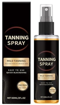 Tanning Spray, Selbstbräuner Spray für Gesicht & Körper, Natural Bronzer Selbstbräunungsspray, Schnell Trocknendes Bräunungsspray für Natürliche Bräune, Langanhaltende, natürliche Bräune (1PC)