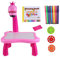 Yardwe Interactive Boys and Girls Drawing Table Plastic Painting Board Funny Educational Tool for Boys and Girls Compact Storage