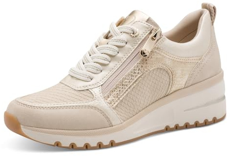 MARCO TOZZI Damen Sneaker weiches Feel Me Wechselfußbett weiches Innenfutter Vegan Modern