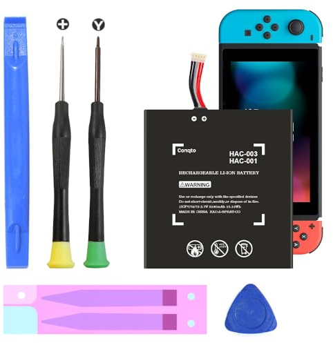 (5180mAh) 2026 Upgrade High Capacity Battery Replacement for Nintendo Switch 2017 HAC-003, HAC-001, HAC-A-BPHAT-C0, HAC-S-JP Game Console with Repair Tool Kit