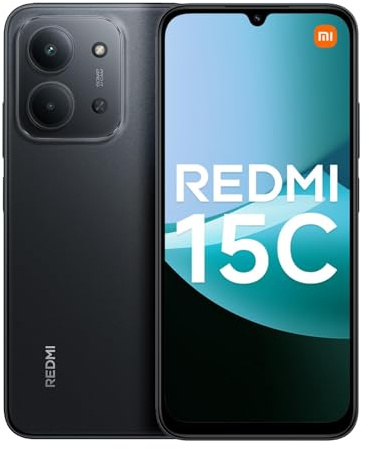 XIAOMI Redmi 15C Smartphone 4G 4+128GB, 6.9 Screen 120Hz 50MP AI Camera 6000mAh Battery, Fast Charging 33W Octa-Core Processor Black（No In-box Charger） (Black, 128, GB)