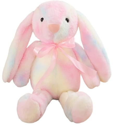 SrgPui Bunny Teddy, 30 Cm Rabbit Teddy, Bunny Plush, Pink Teddy Bear, Cuddly Toys For Girls, Cuddly Toy For Travel Companion, Nursery Decor, Birthday, Easter