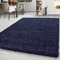 Teppium Moderner Hochflor Teppich Wohnzimmer 300x400 cm Marineblau - Shaggy Flauschiger Teppich, Extra Weich, Pflegeleicht und Einfarbig - für Schlafzimmer, Küche und Esszimmer