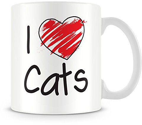 I Love Cats Personalised Mug - Add Photo - Customised Cup Gift