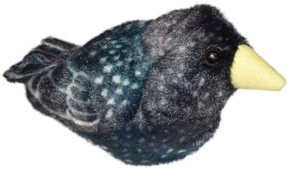 Wild Republic RSPB Birds Starling Authentic Bird Sound, Stuffed Animal, 7 Inches, Plush Toy, Fill is Spun Recycled Water Bottles