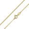 Materia Kinder Halskette Mädchen Gold 375 - feine Panzerkette 36cm Gelbgold K116-36