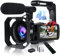 Camescope Numerique 4K Caméscope 48MP Image Camescope 4k avec Wi-FI 18X Zoom Numérique Camera Video Youtube avec Microphone, écran Tactile de 3 Pouces et Télécommande