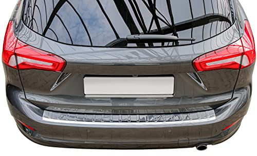 Ladekantenschutz Edelstahl CHROM kompatibel für FORD Focus 4 TURNIER | ab 2018- | mit Abkantung | premium Qualität von RECAMBO