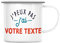 Fabulous Mug en Métal Emaillé Texte Personnalisable J'peux pas J'ai Style Francais Typographie Cadeau Anniversaire Sport Passion