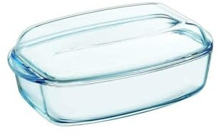 Pyrex - 466a000/6343 - Olla de horno rectangular de cristal 6,5 l transparente
