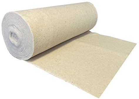 pemmiproducts Nadelfilz aus 100% Schafschurwolle 250g/m², 1,00 m breit 1,00 m lang, ca. 5 mm dick, Naturfaser, 100% biologisch abbaubar, waschbar, Öko-Tex Standard 100, Produktklasse 1
