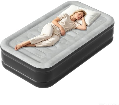 HENGME Selbstaufblasende Luftmatratze mit Elektrischer Pumpe 190x99x46cm | Selbstaufblasende Camping‑Luftmatratze aus Flock‑PVC, faltbar mit Aufbewahrungstasche, für und Outdoor‑Camping