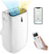 GOPLUS Climatiseur Mobile 14000BTU 4,1kW 5 en 1 Fonction Refroidissement, Chauffage, Déshumidification, Ventilation, Minuterie 24H, Contrôle Télécommande/Écran, 40㎡, R290
