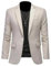 ABARTY Blazer Homme Décontracté Coupe Ajustée, Veste Un Bouton Légère, De Costume Décontractée, Manteau De Sport, Costume d'Affaires Formel, De Mariage, Smoking, Kaki