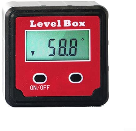 Mini inclinomètre numérique portable avec grand écran LCD pour tables de scie, scies à ruban, poteaux métalliques et tuyaux ronds