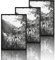 VUVUZULA Bilderrahmen A3 Schwarz Holz 30x42cm 3er Set Fotorahmen Holzrahmen MDF Rahmen DIN A3 Urkunden Posterrahmen