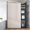 Cortinas de Armario para Cocina, Cortinas de Gabinete, Cortinas Antipolvo Plegable con Riel Deslizante para Armarios Sin Puertas, Protección de la Privacidad, Personalizable(Blanco,Cabinet W100xH120cm