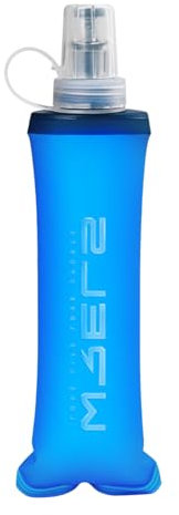 WRELS TUP – Gourde souple pliable, légère, sans PBA, étanche et durable pour l'extérieur (250 ml, bleu foncé)