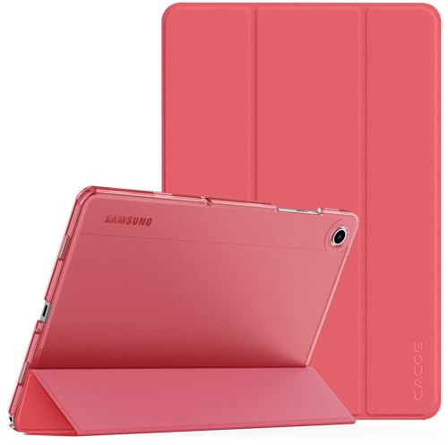 CACOE Case for Samsung Galaxy Tab A9+ Plus Tablet 11 Inch 2023, Ultra Slim Folding Hard Back Shell Stand Cover for Samsung Tab A9+ 11 Inch Tablet, Watermelon Pink