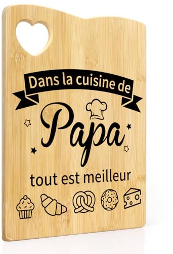 Cadeau Pour Papa Idee Cadeau Anniversaire Papa Planche À Découper En Bambou Gravée Cuisine Original Pour Pour Pere Anniversaire Cadeaux Noel Merci Cadeaux Fête Des Pères Noël Paques Eid Pour Pere