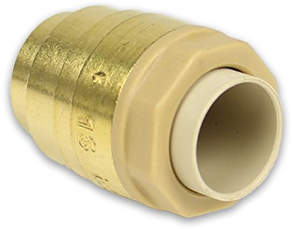 Messing Steckfitting für Kupferrohr Stopfen [22mm]