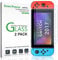 Nintendo Switch Protector Pantalla (2 Piezas), amFilm Cristal Vidrio Templado Protector de Pantalla para Nintendo Switch (2017)