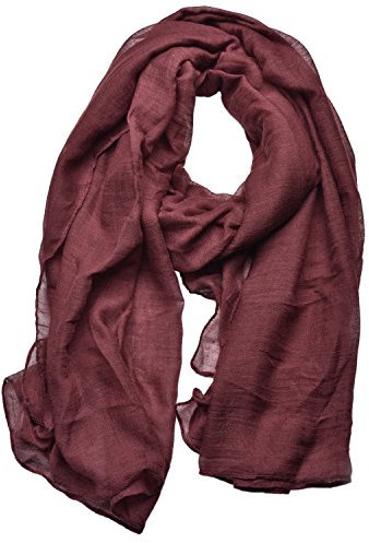 Outrip Damen Baumwollschals Damen Leichter Weicher Modeschal Hals Fester Wickelschal (ZBirdPink)