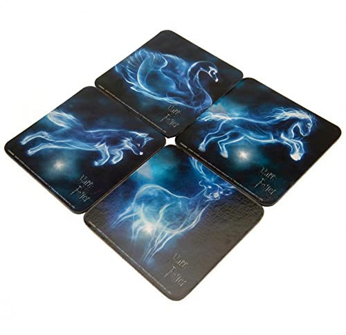Wizarding World CSP0021 Harry Potter (Patronus) 4 Coaster Set, Multi Coloured, 10 x 10cm