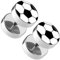 Piercingfaktor Runde Ohrringe Ohrstecker Fake Piercing Ohr Plug Flesh Tunnel Platte Stecker Fussball EM & WM Länder Flagge Fanartikel Fussball