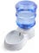 Station de Distribution d'eau pour Animaux de Compagnie – 3,8 l – Réapprovisionnement en Eau pour Chien et Chat – Fontaine à Eau Automatique à gravité – Support pour Bouteille et Bol