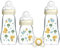 MAM Glass Baby Bottles & Soother Starter Set | 4 Pieces | 2x 170ml and 1x 260ml Feeding Bottles | 1x 0+ Months Soother | Perfect Baby Accessories for Newborn