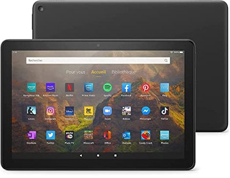 Fire HD 10-Tablet | 25,6 cm (10,1 Zoll) großes Full-HD-Display (1080p), 32 GB, schwarz – mit Werbung.