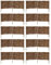 MC.Sammler Panneau en Saule tressé Palissades en Bois 16 Dimensions Hauteur: 40 cm Longueur: 120 cm clôture de Jardin 10 pièces
