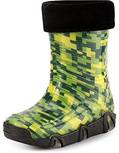 Ladeheid Kinder Mädchen Jungen Gummistiefel Gefüttert Swk2021 (Muster-43, 25/26 EU)