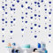 Pink Blume 52Ft Marineblau Silber Liebe Herz Girlanden Silber Königsblau Hängende Luftschlangen Banner für Jubiläum alentinstag Verlobung Hochzeit Baby Brautdusche Geburtstag Party Dekoration Zubehör