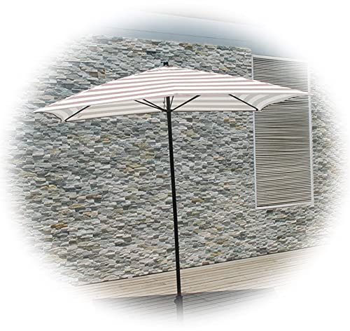 MNNM Parasol De Plage, Parasol Rectangulaire, Parasol De Jardin Pare-Soleil, Patio Parasol Pliant, Parasol De Exterieur pour Balcon, Piscine, Plage, Restaurants, Café