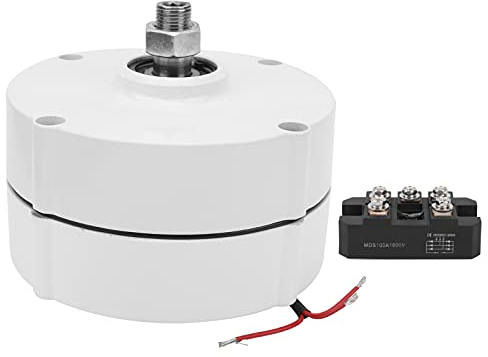 400 W Generatore A Magnete Permanente 550r/m 3 Fasi AC Generatore A Magnete Permanente In Lega di Alluminio Borsette Motore Elettrico Generatore Forniture Industriali(Con Raddrizzatore 12V)