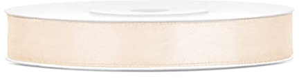 25 Meter Satinband Creme Band 6mm Schleifenband Cream Satin Dekoband Geschenkband Weihnachtsdeko Geschenkverpackung Hochzeit Stoffband