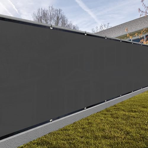 SUNNY GUARD Sichtschutzzaun, 1,8 m x 15,7 m, Anthrazit, strapazierfähig, staubdicht, Netzgewebe, Schattennetz für Außenwand, Garten, Hof, Pool, Deck (wir stellen individuelle Größen her)
